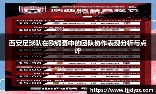 西安足球队在欧锦赛中的团队协作表现分析与点评
